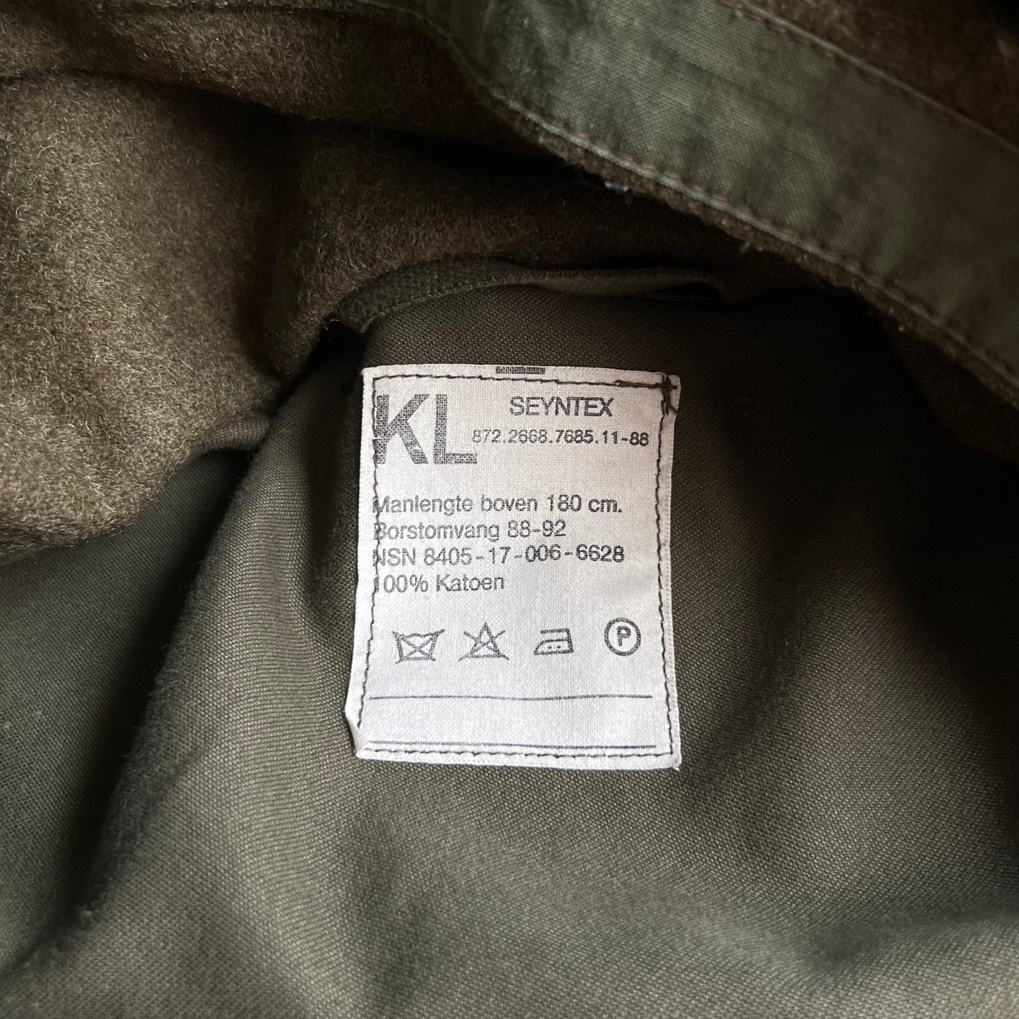 Vintage Dutch Borstomvang Seyntex Military Army Issue Field Jacket Men’s XL