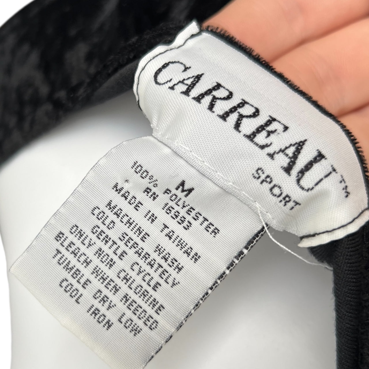 90s Carreau Black Crushed Velvet Mini Dress Women’s Medium Goth