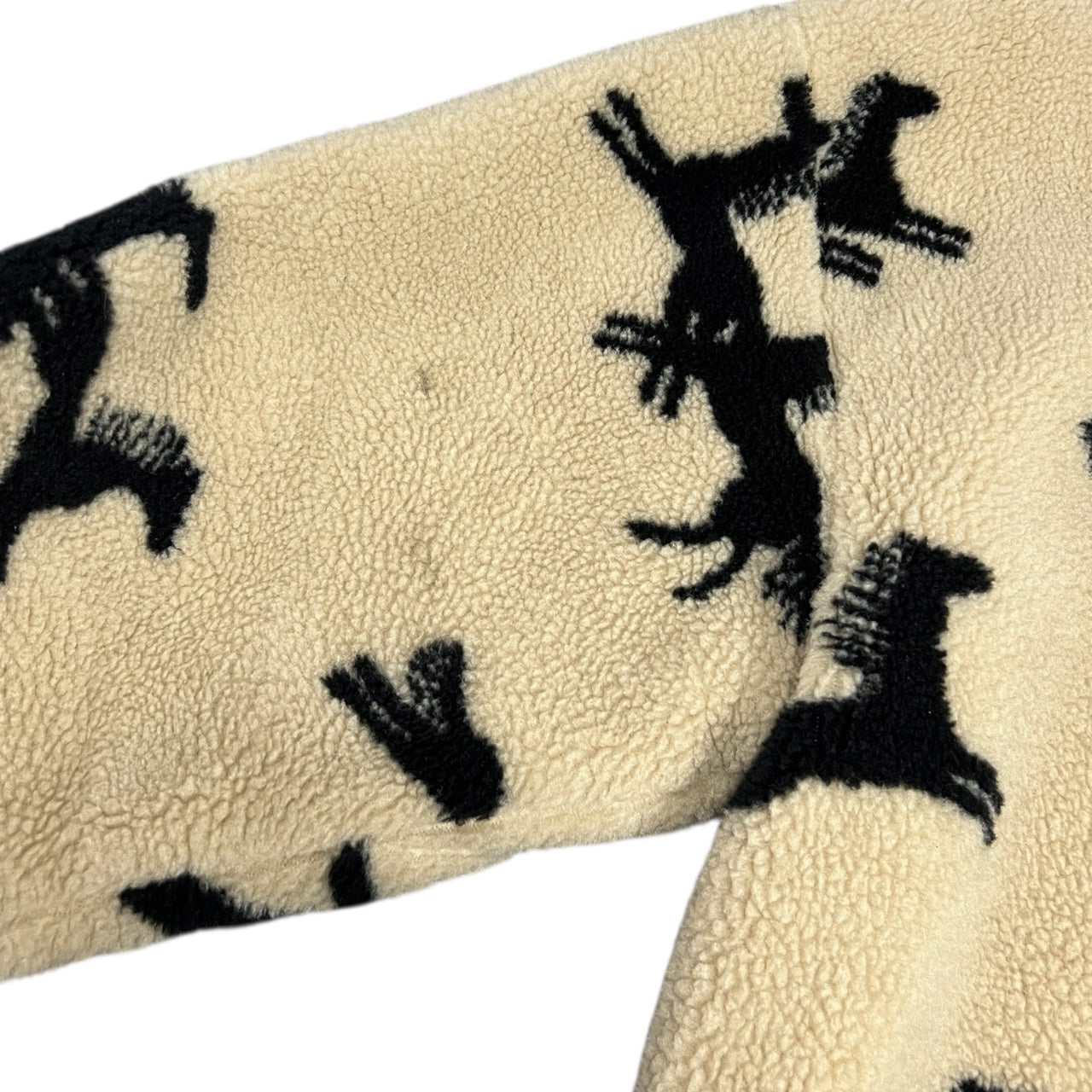 Vintage Tsunami Fleece Horse Print Quarter Zip Jacket Western Women’s Large