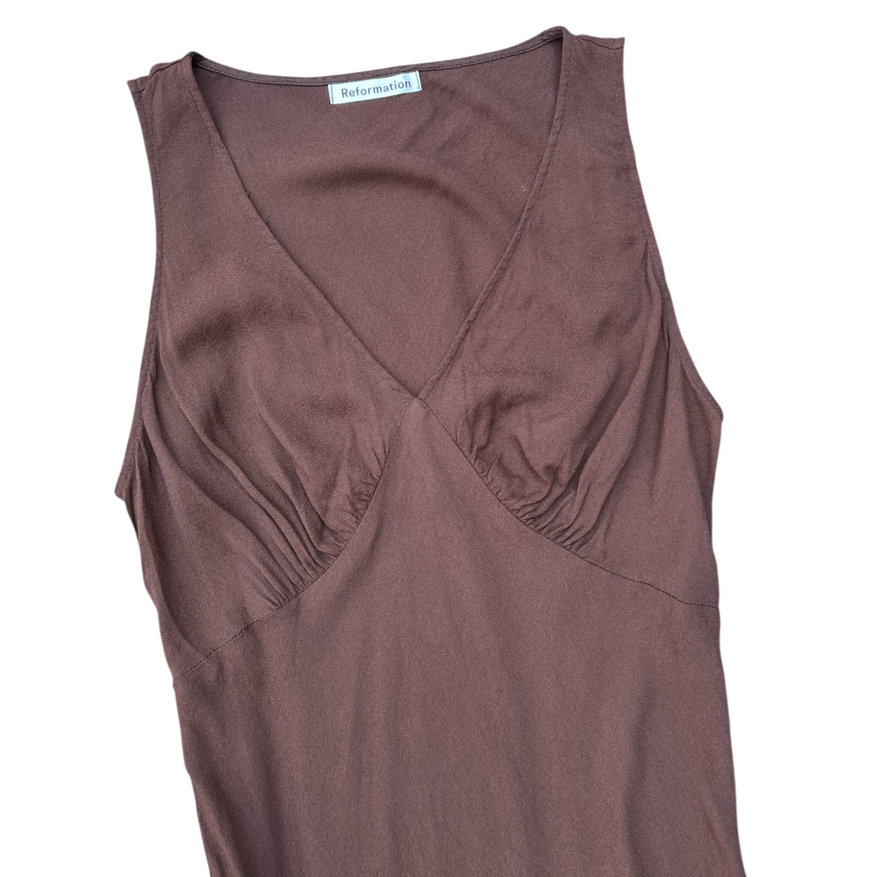 Reformation Brown Calix Mini Dress Women’s Med