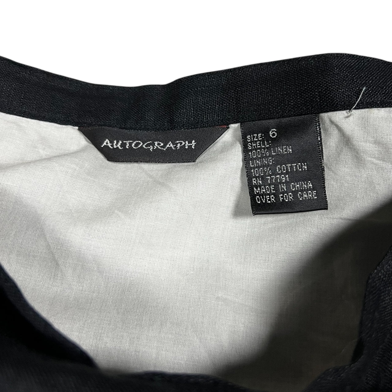 90s Autograph Boho Beaded Floral Embroidered Midi Skirt Women’s 6 100% Linen