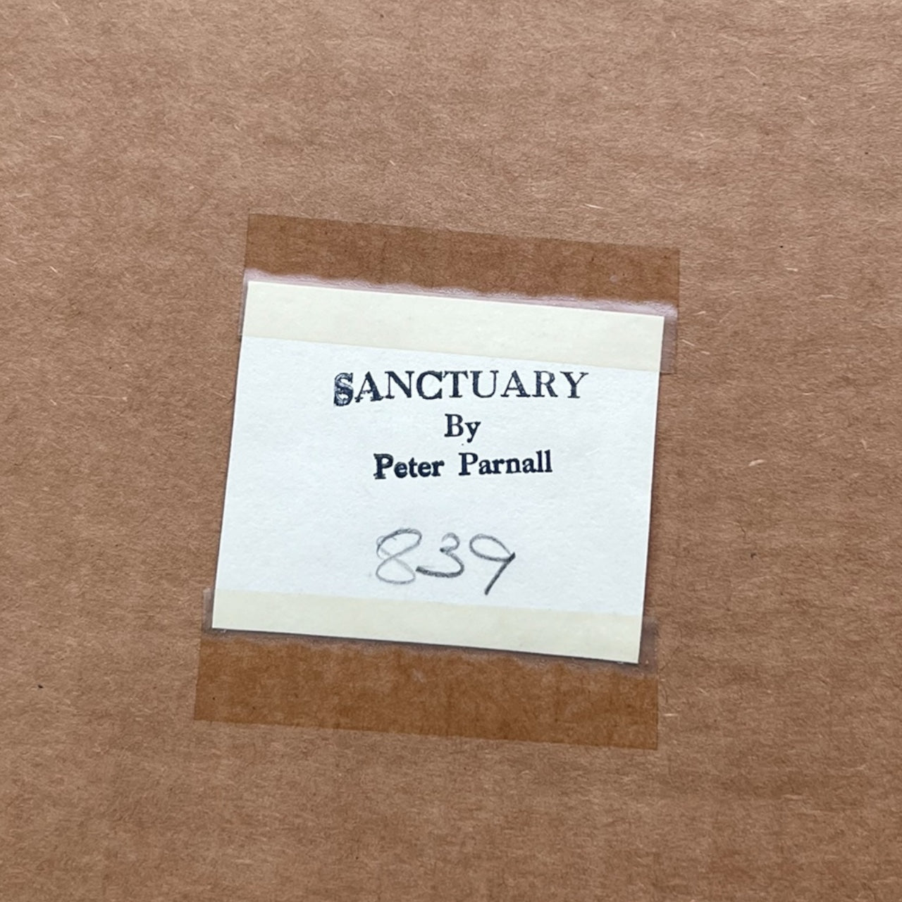 Vintage Peter Parnall “Santuary” Print Framed Signed 839/1000 26 3/4” x 21” Raccoons