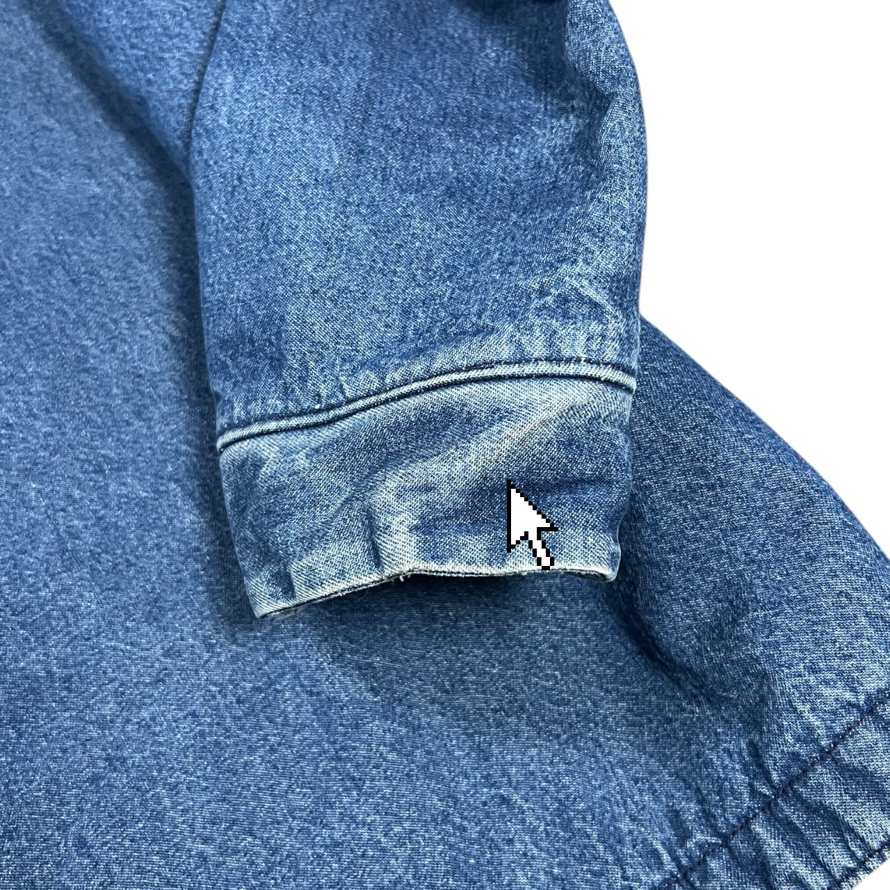 Vintage Big Ben Wrangler Denim Barn Jacket Chore Coat Blanket Lined Sun faded Men’s 46 Made in USA