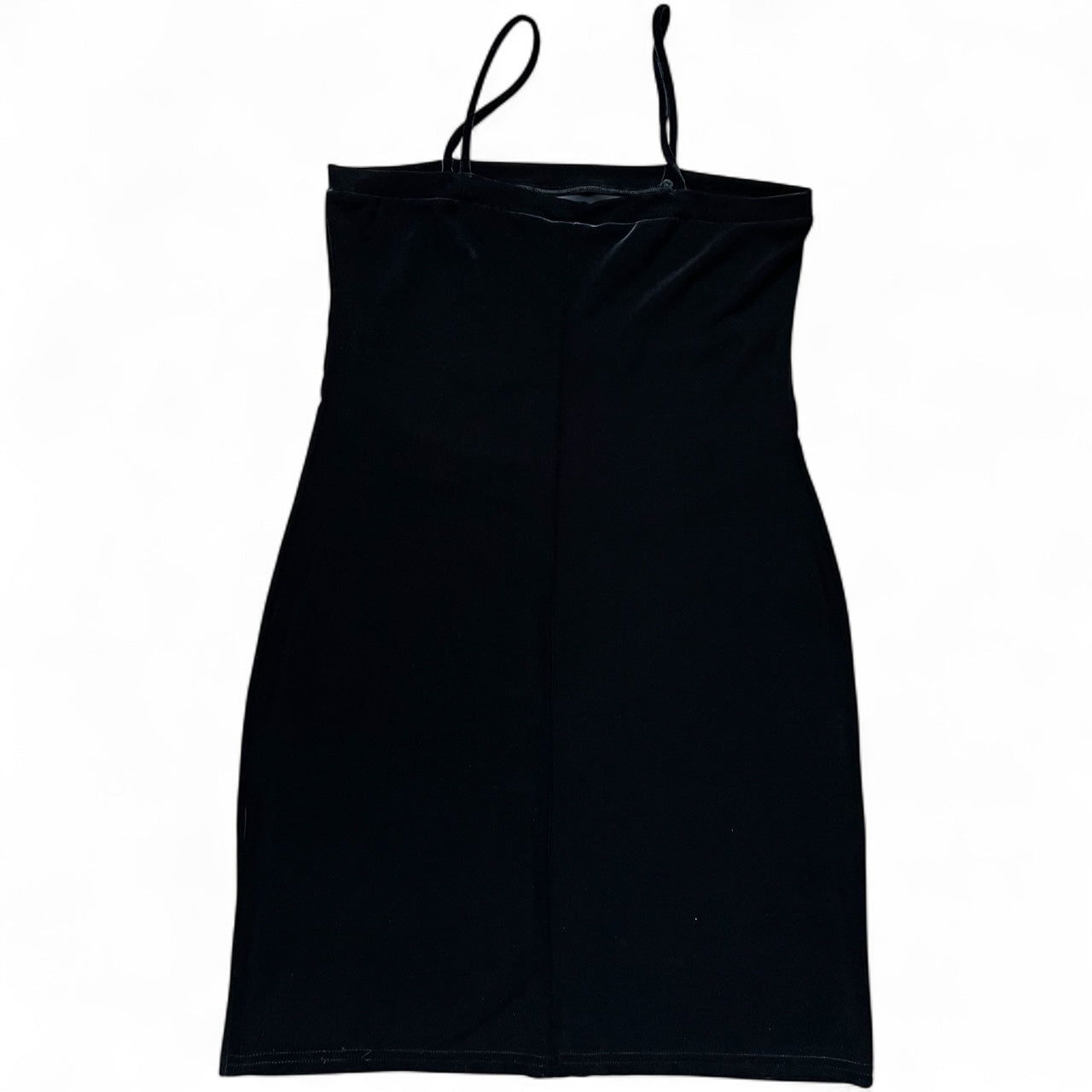 NWT 90s Goth Black Velvet Butterfly Mini Dress Glitter Detail Women’s Large Made in USA