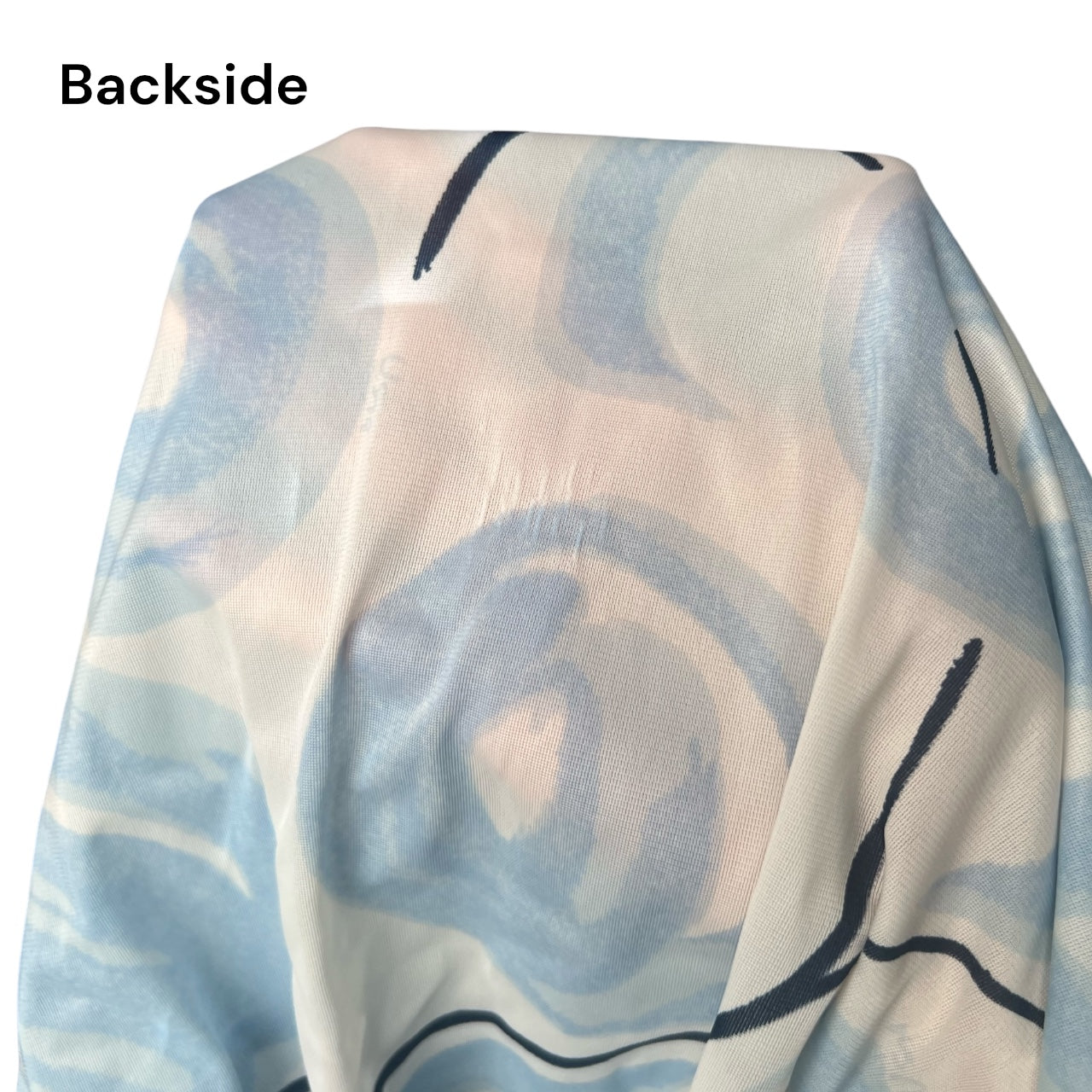 70s Sheer Abstract Print Dagger Collar Button Up Shirt Women’s 16