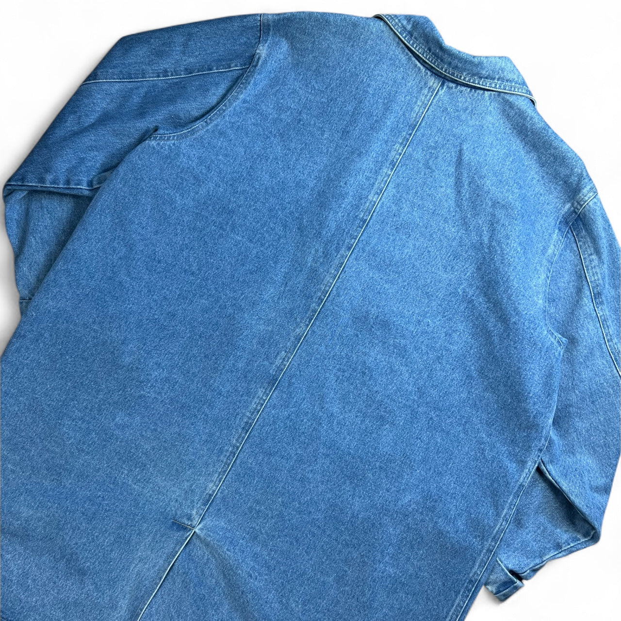 90s Denim & Co Denim Trench Coat Barn Jacket Women’s 2X
