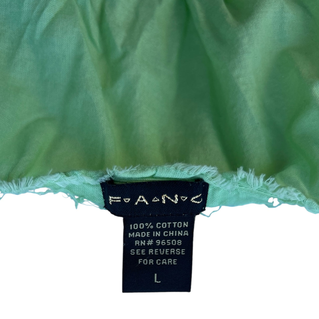 90s Y2K Fang Green Cap Sleeve Eyelet Top Ruched Women’s Large