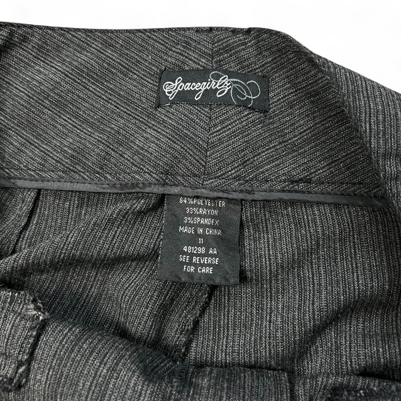 90s Y2K Spacegirly Wide Leg Pinstripe Bell Bottom Flares Women’s 11