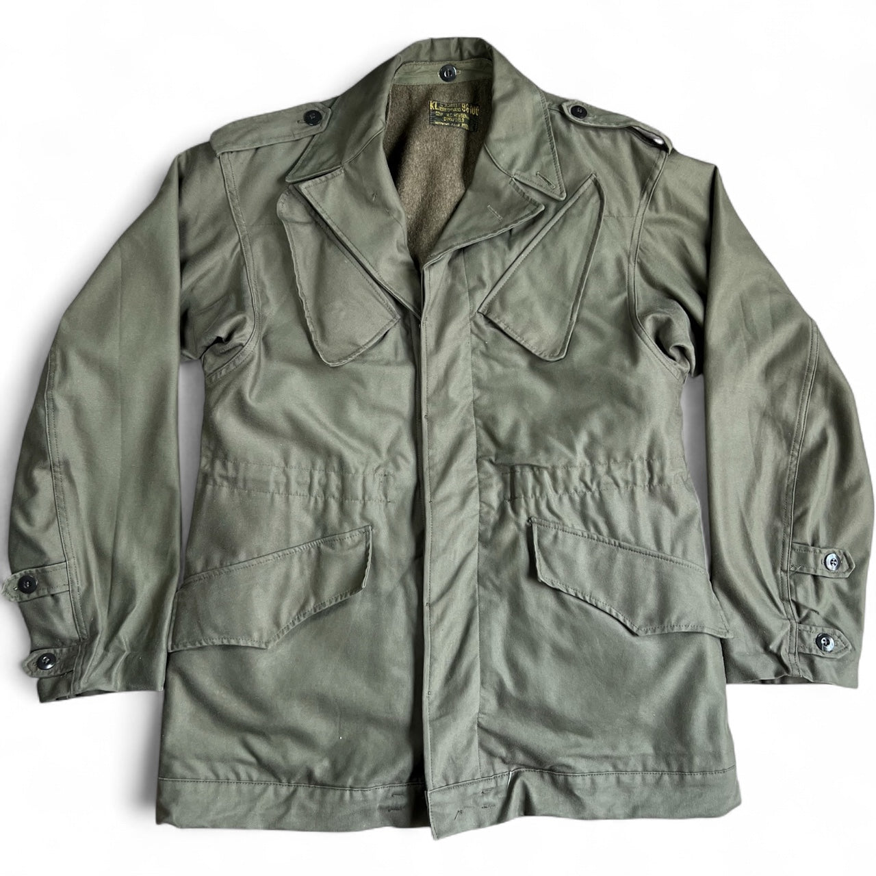 Vintage Dutch Borstomvang Seyntex Military Army Issue Field Jacket Men’s XL