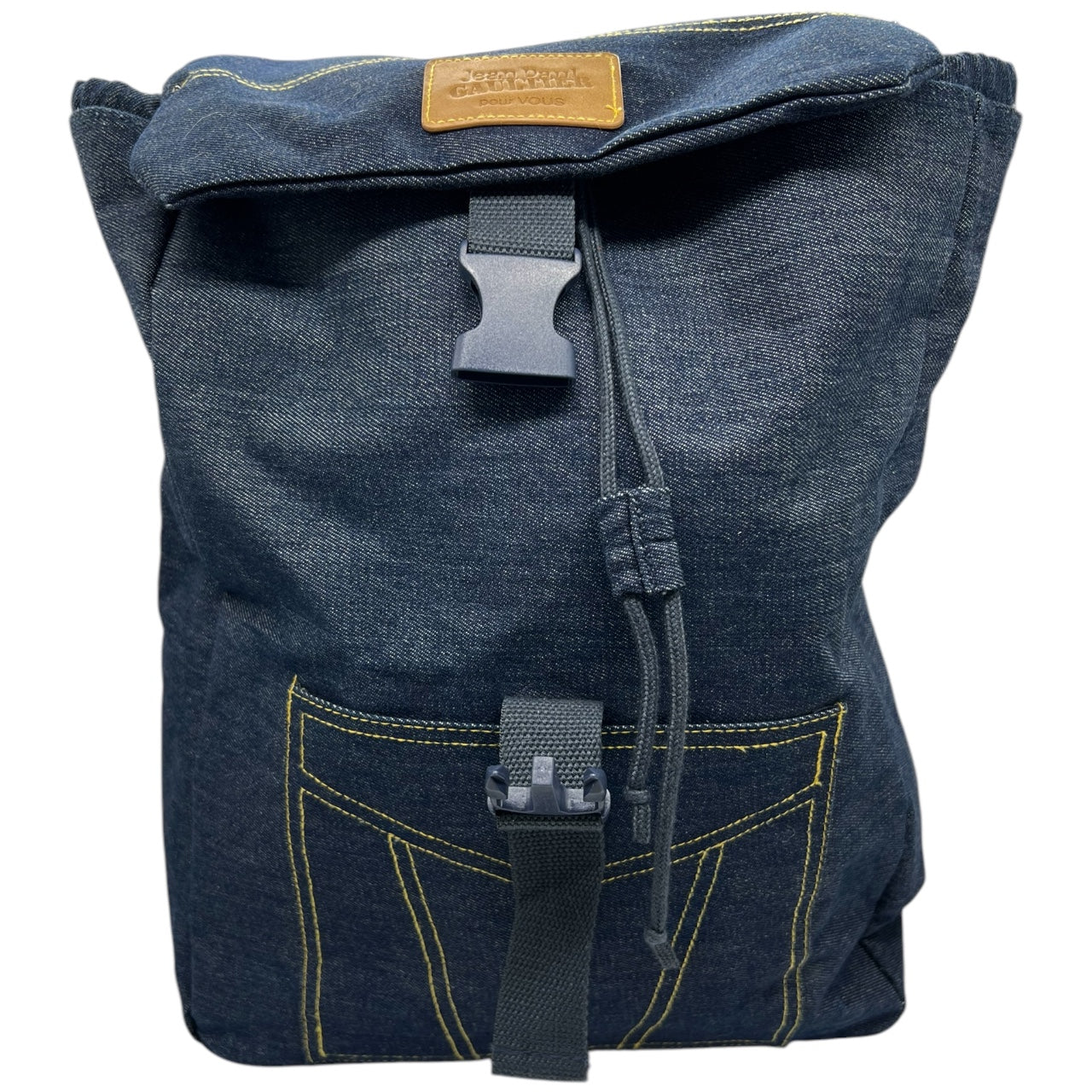 Jean Paul Gaultier Pour Vous Weekend Bag Denim Backpack Adjustable Straps