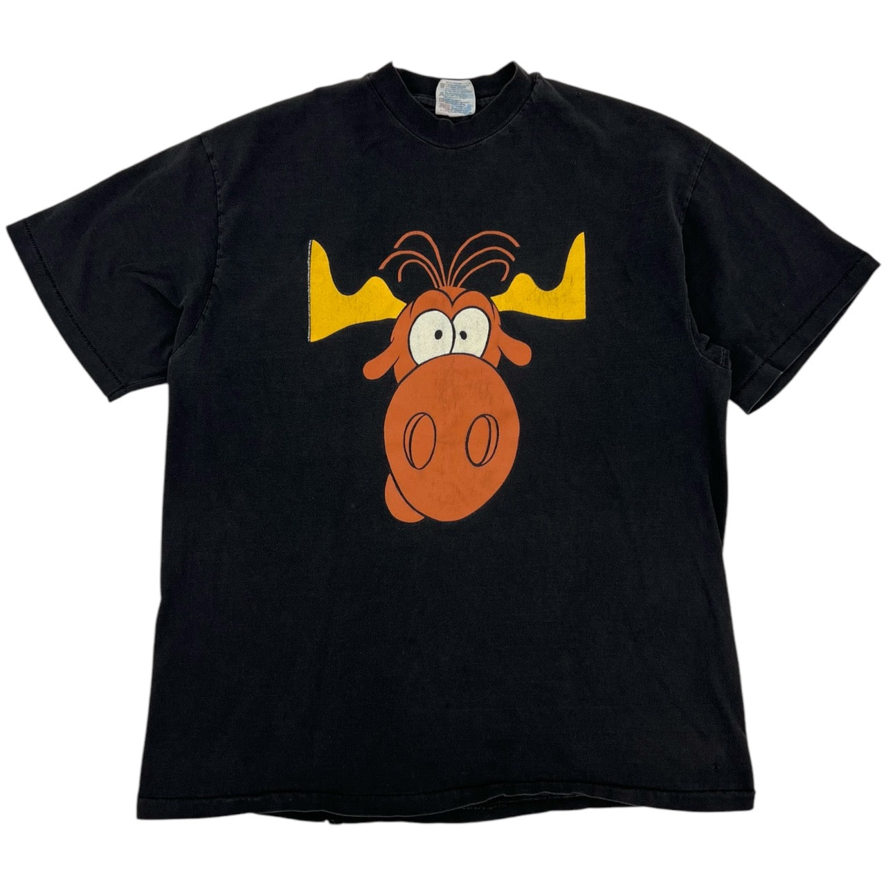 Vintage 1991 Rocky & Bullwinkle Taco Bell Promo T-shirt size Men's Large Hanes