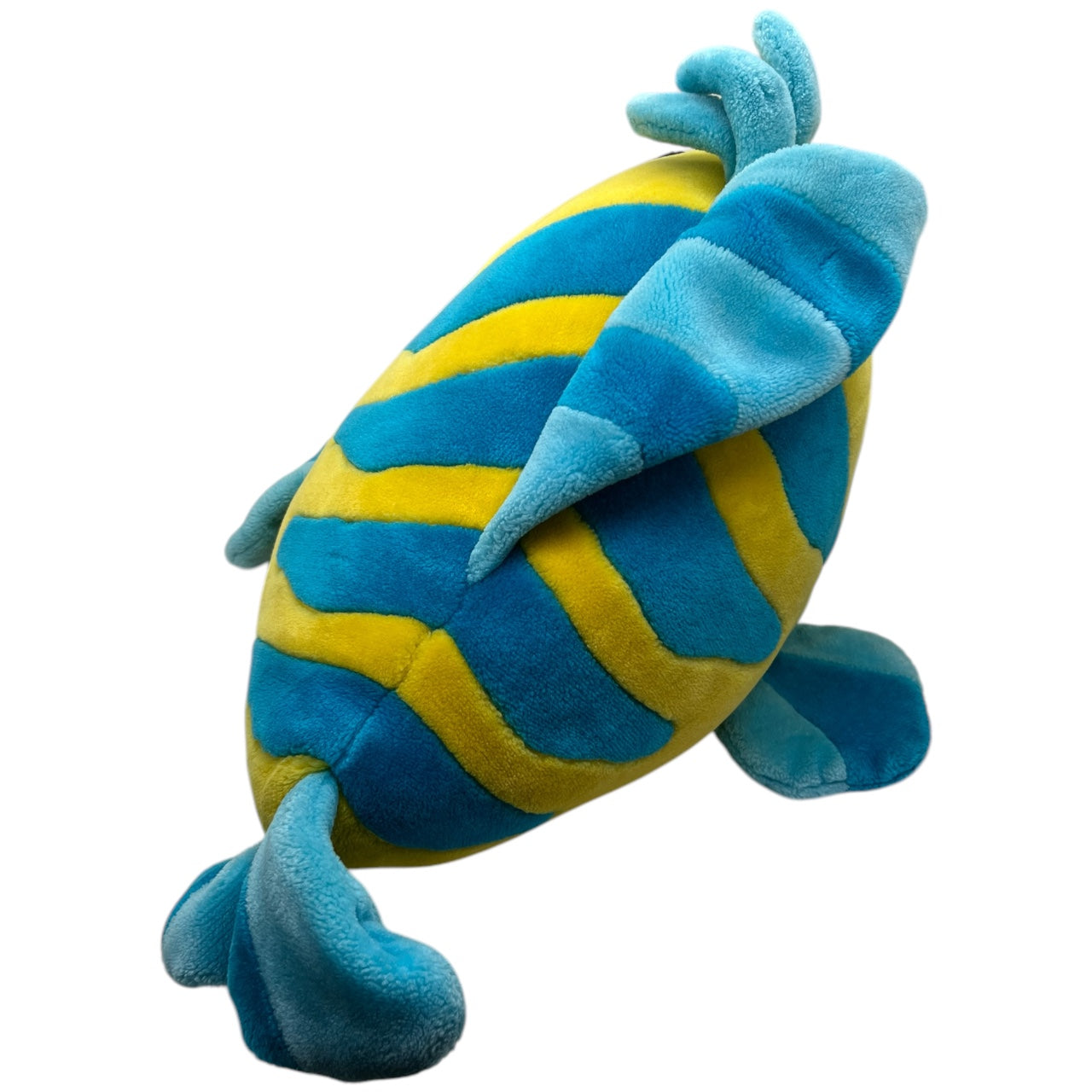 Vintage 90s Disney The Little Mermaid Flounder Large Stuffed Plush Fish 24”