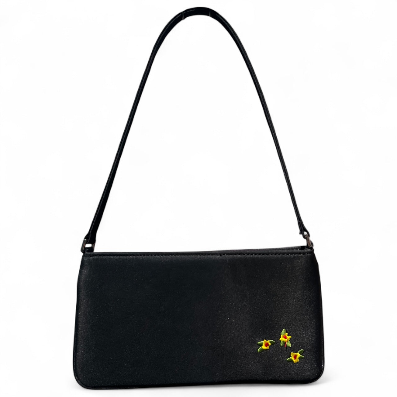 90s Y2K Sydney Love Embroidered Beaded Shoulder Bag Polka Dot Lined