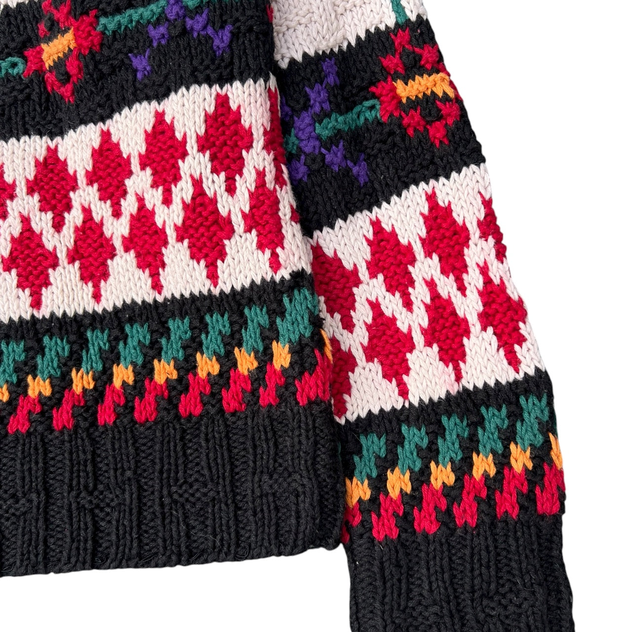 90s Woolrich Southwestern Aztec Sweater Women’s Medium Ramie Cotton