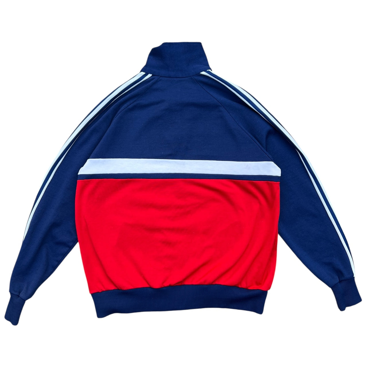 70s Sports Network Striped Zip Up Track Jacket Warm Up Jacket Men’s Large