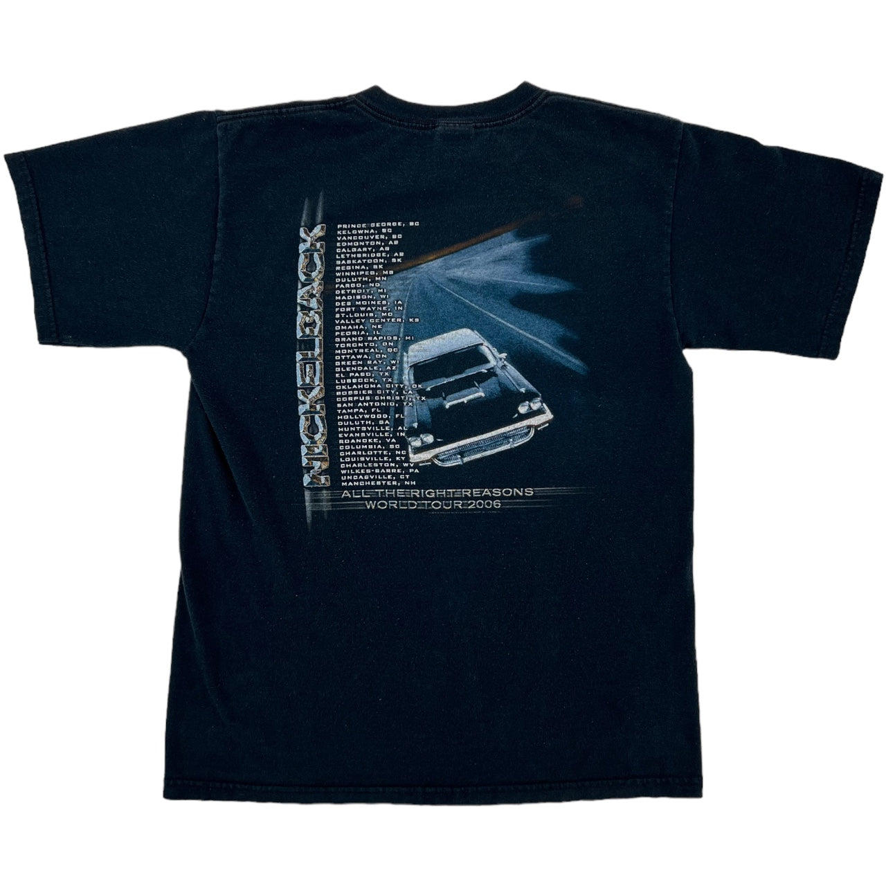 Nickelback All The Right Reasons 2006 World Tour Concert T-Shirt Anvil Two Sided Men’s Med