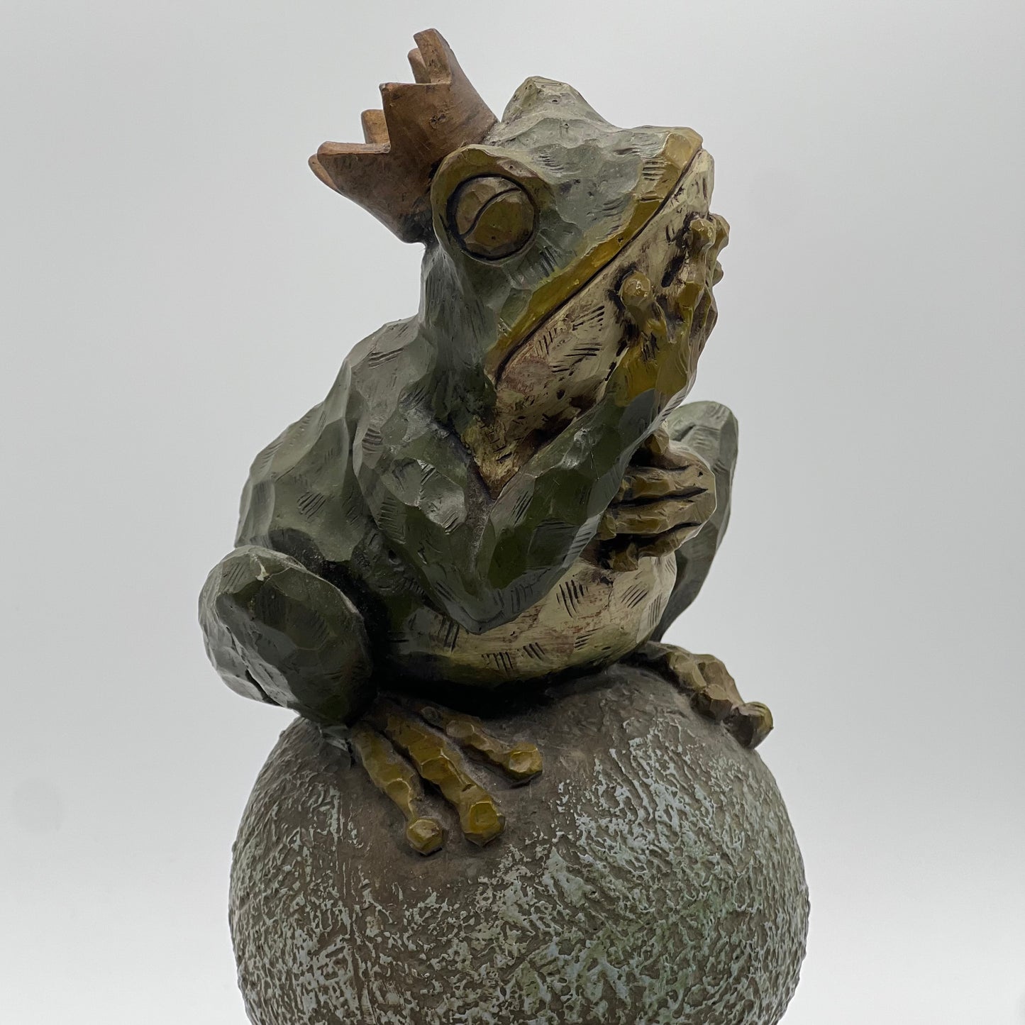 Vintage 2003 Home Interiors Prince Charming Frog Statue 11”