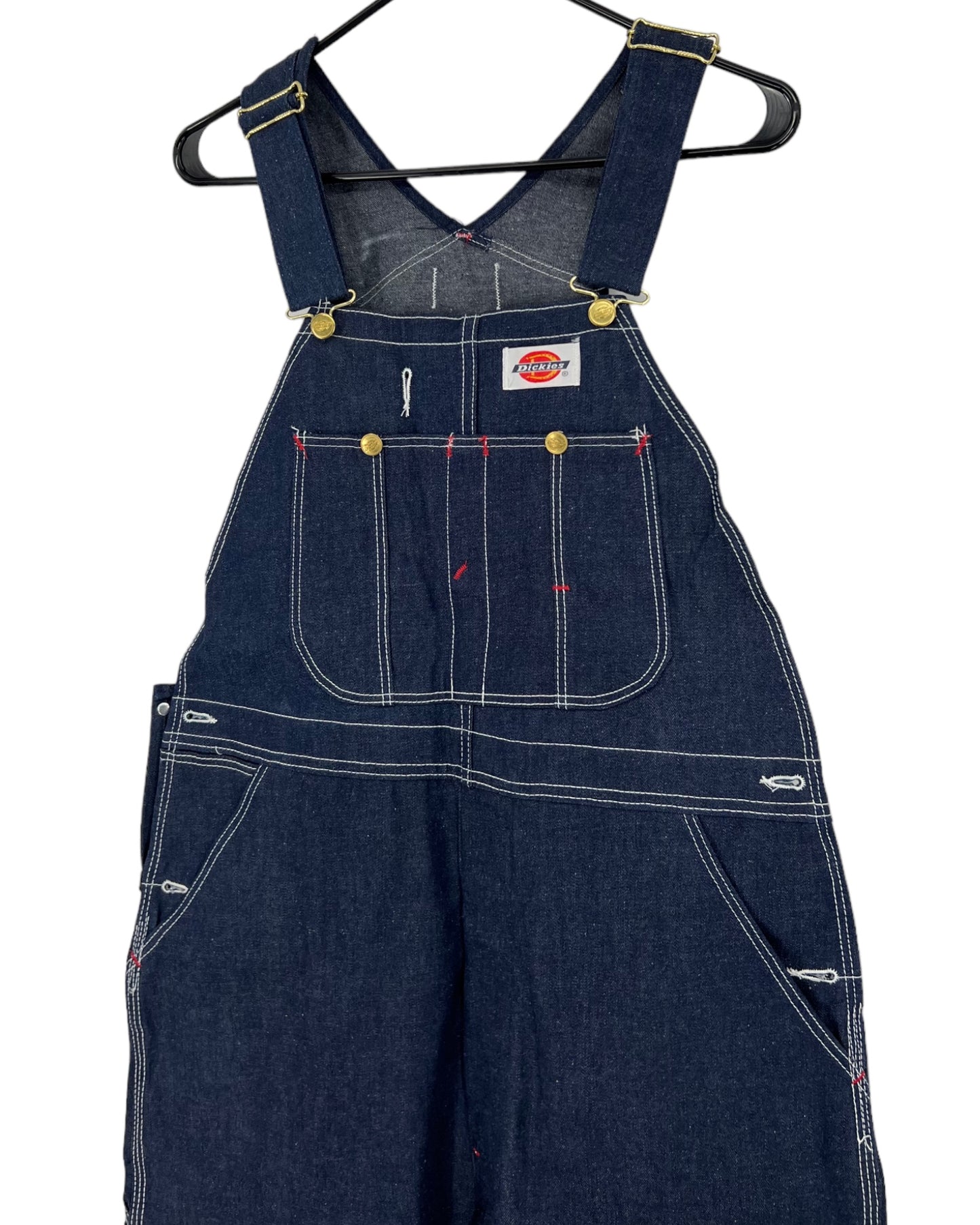 Vintage 1980s Dickies Blue Jean Bib Overalls Made in Belize 36x32