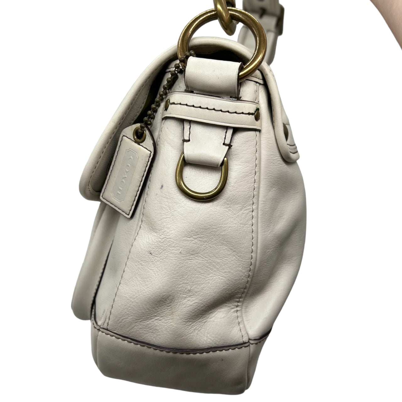 Coach 65th Anniversary Legacy Ali Shoulder Bag Ivory White 10329