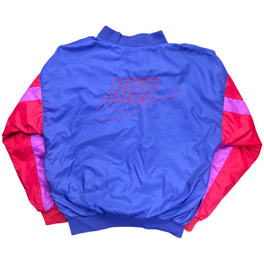 Vintage 90s Nike Embroidered Running Jacket Windbreaker Pullover Mens M