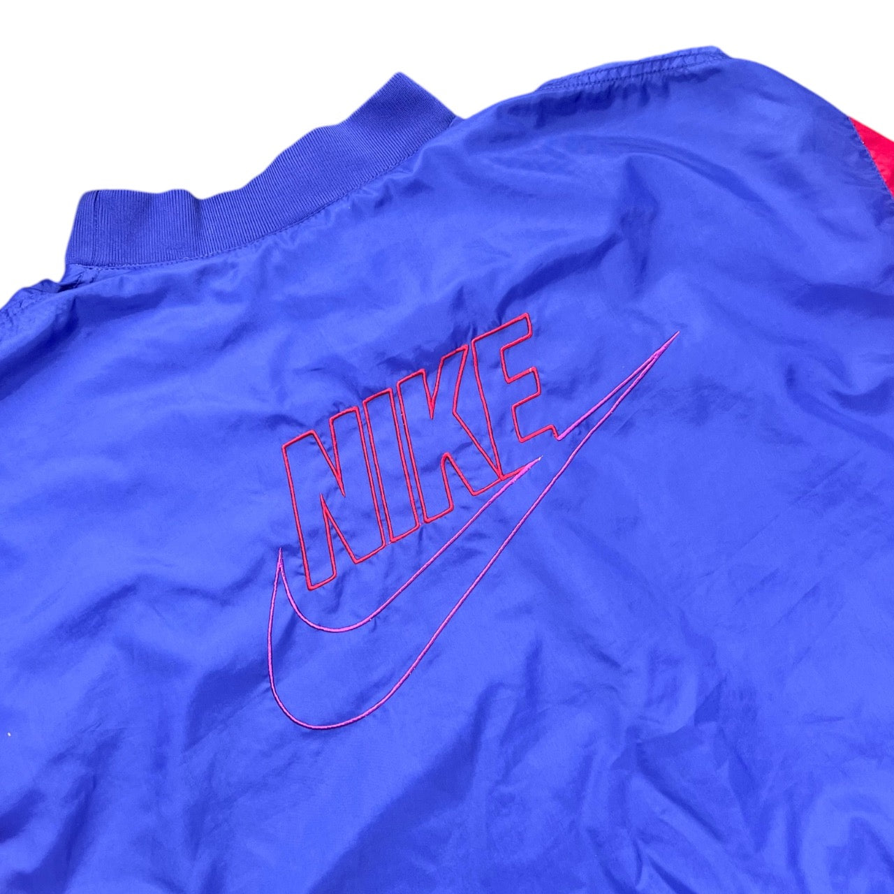 Vintage 90s Nike Embroidered Running Jacket Windbreaker Pullover Mens M