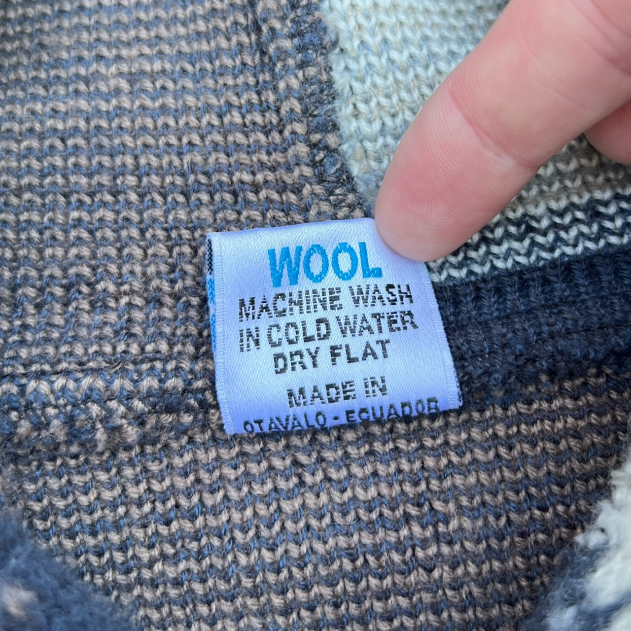 Yari Artesanias Hooded Wool Zip Up Jacket Llama Aztec Men’s XL