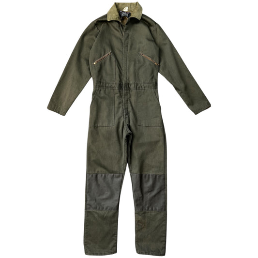 50s 60s Sears Roebuck Boyswear Green Jumpsuit Workwear Coveralls Boy’s XL