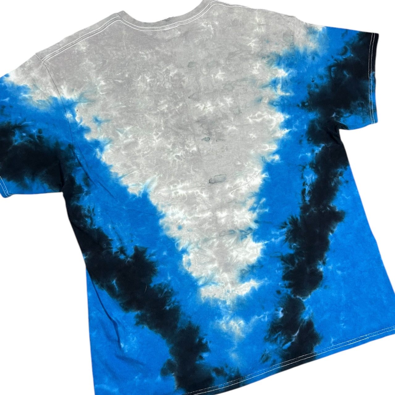 NFL Team Apparel Detroit Lions Blue Tie Dye Graphic Tee Mens XL