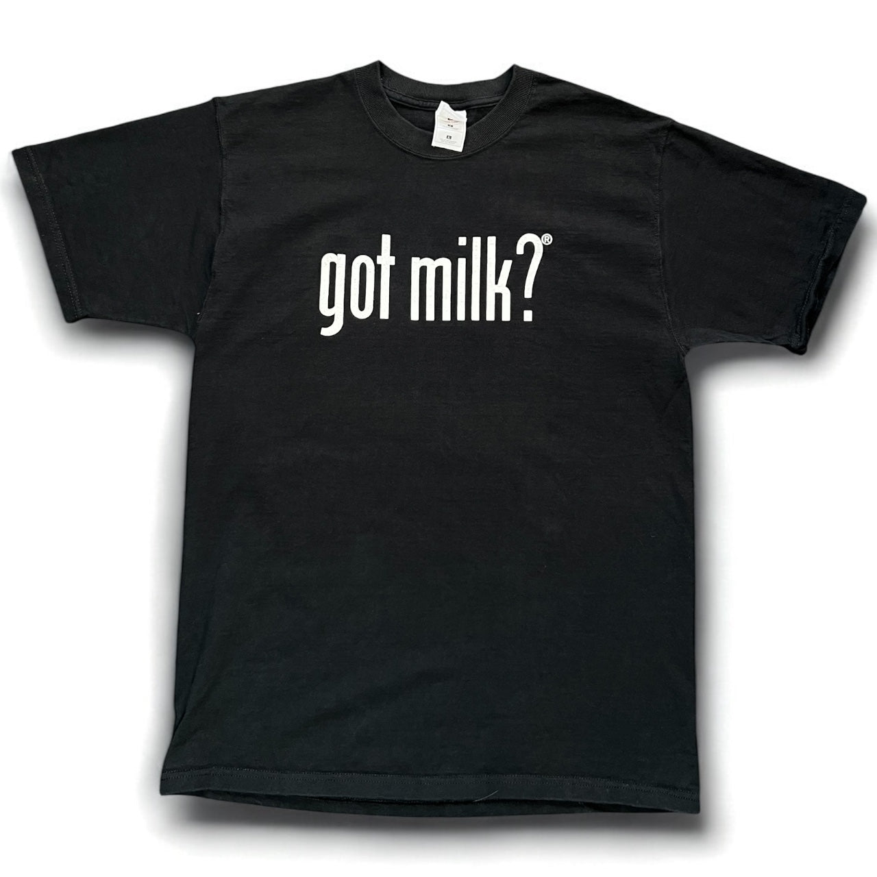 Vintage 90s Got Milk? Promo Black Tee Fruit of the Loom Lofteez Mens Large