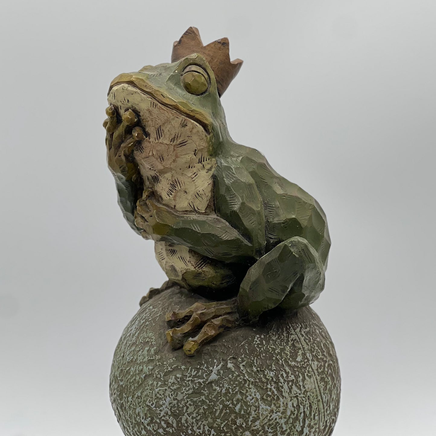 Vintage 2003 Home Interiors Prince Charming Frog Statue 11”