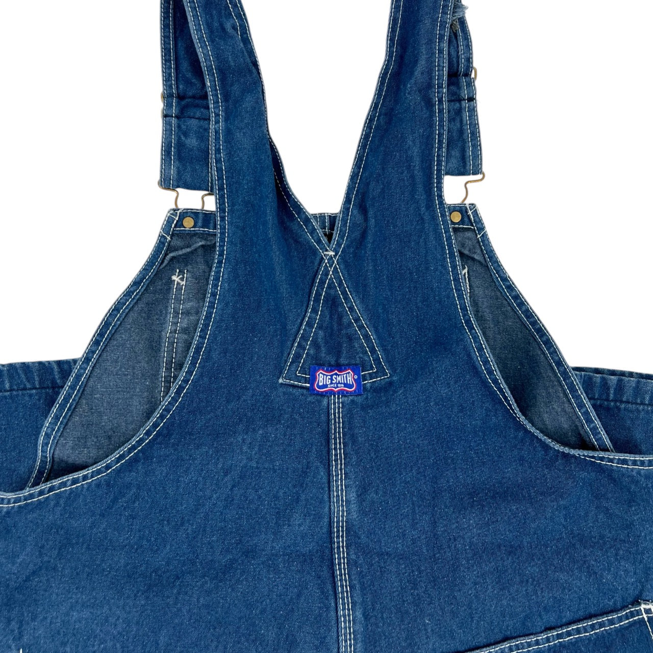 Big Smith Blue Denim Carpenter Bib Overalls Mens 38x30