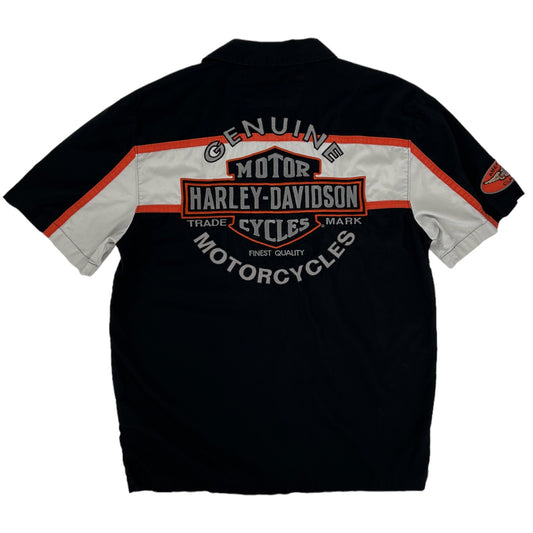 Harley Davidson Motorcycles Embroidered Button Down Mechanics Shirt Men’s M