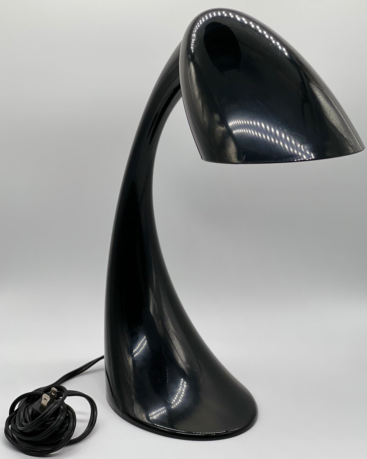 Vintage 1990s Verilux SmartLight VD11 Curve Black Table Desk Bedside Lamp 16”