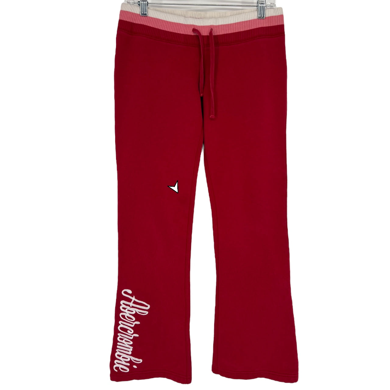 Vintage Y2K Abercrombie & Fitch Red Low Rise Flared Sweatpants Women’s Small