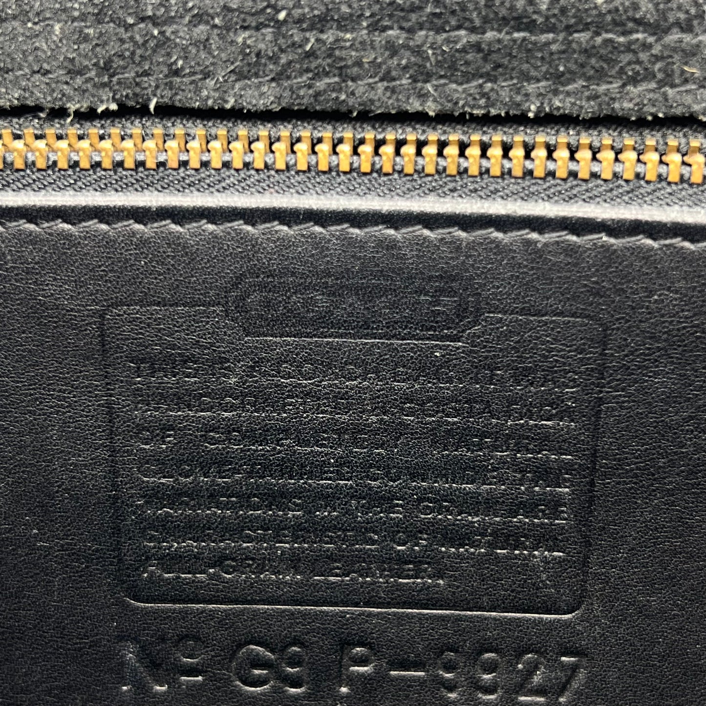 Vintage Coach Willis Bag 9927 Black Leather Top Handle Bag Made in Costa Rica No Strap