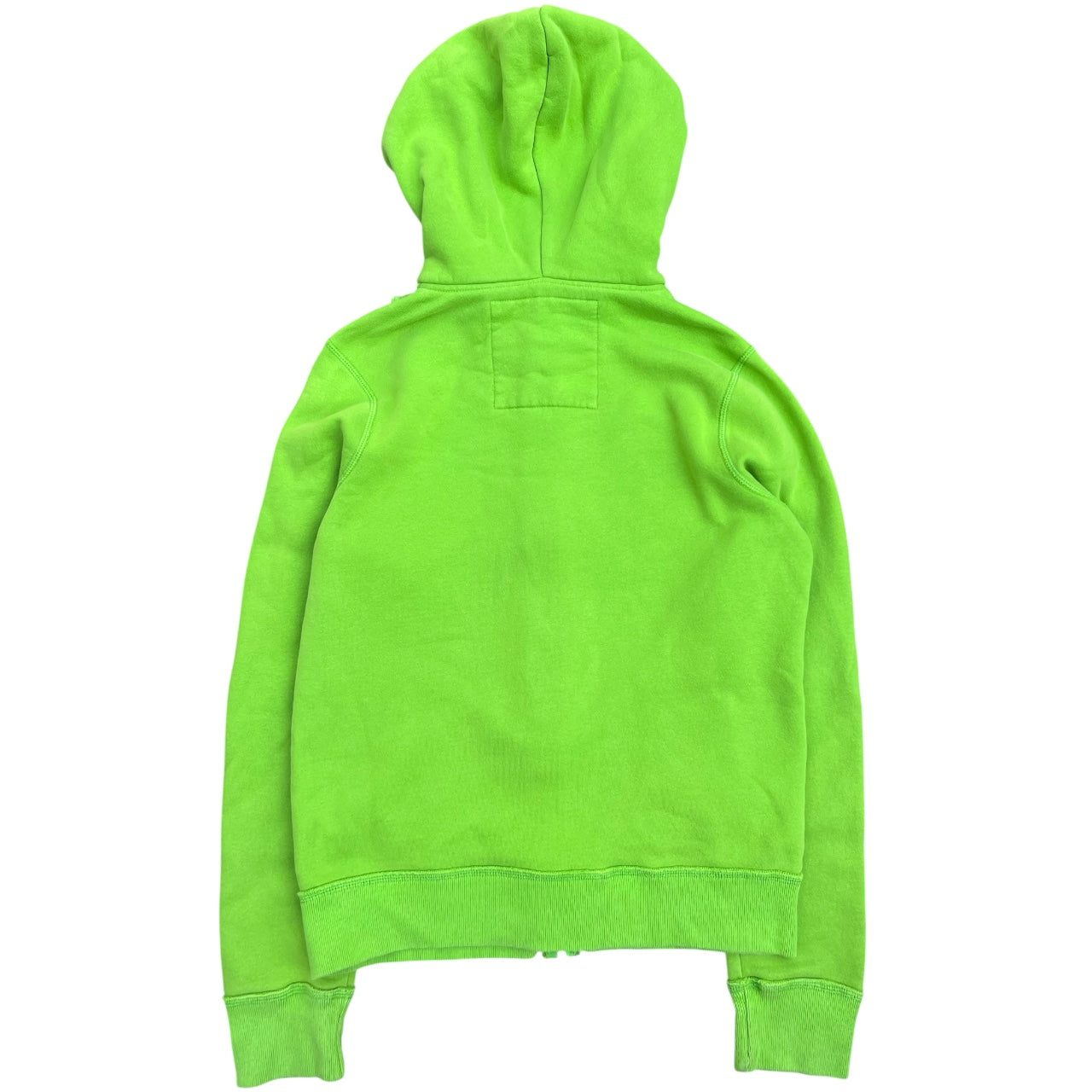 Y2K Hollister Lime Green Zip Up Hoodie Men’s Medium