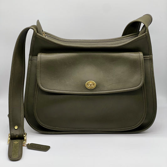 Vintage Coach Taft Bag 9980 Loden Olive Green Made in Costa Rica