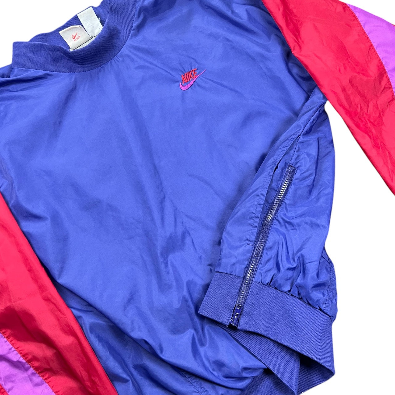 Vintage 90s Nike Embroidered Running Jacket Windbreaker Pullover Mens M