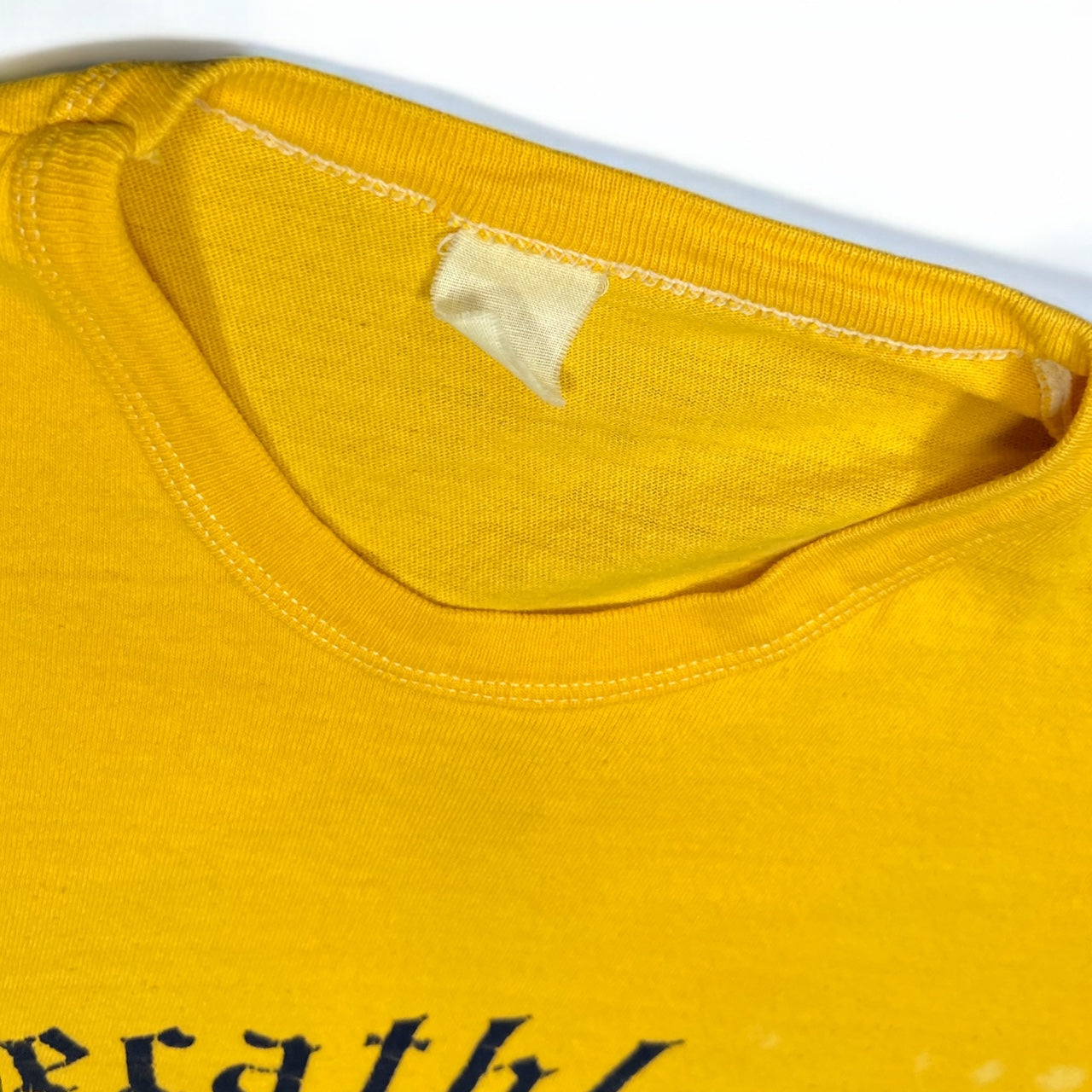 Vintage 1970s Decathlon Sport & Ski Yellow Jersey Tee #31 Mens Medium