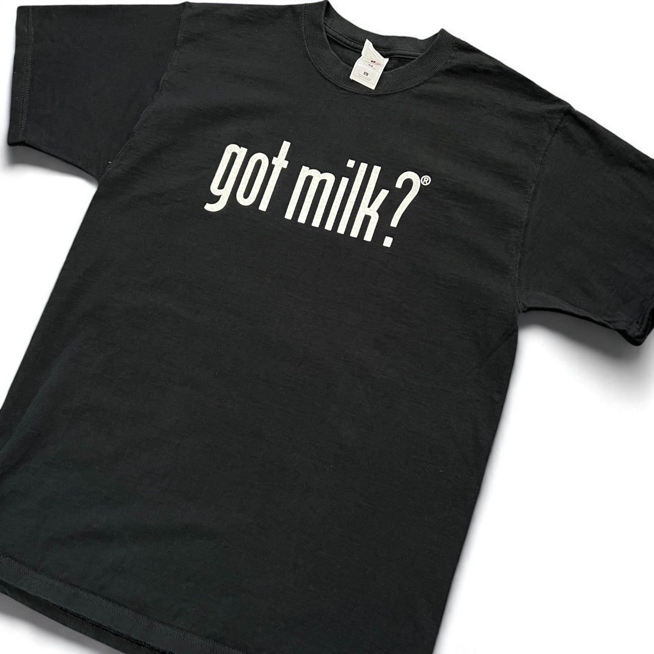 Vintage 90s Got Milk? Promo Black Tee Fruit of the Loom Lofteez Mens Large