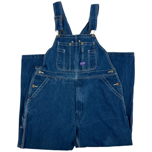 Big Smith Blue Denim Carpenter Bib Overalls Mens 38x30