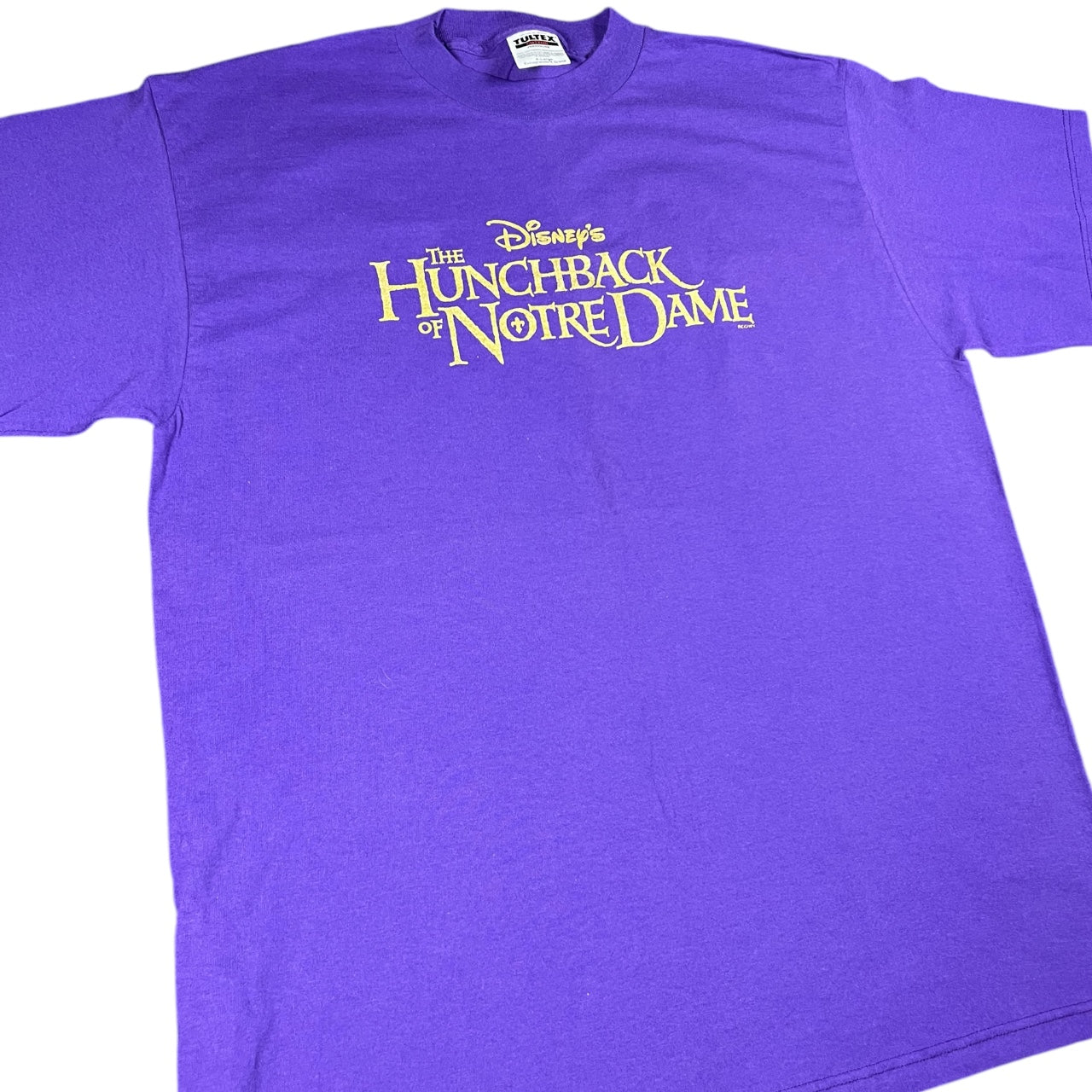 Vintage 90s Tultex Disney’s Hunchback of Notre Dame Purple Movie Promo Graphic Tee Mens XL