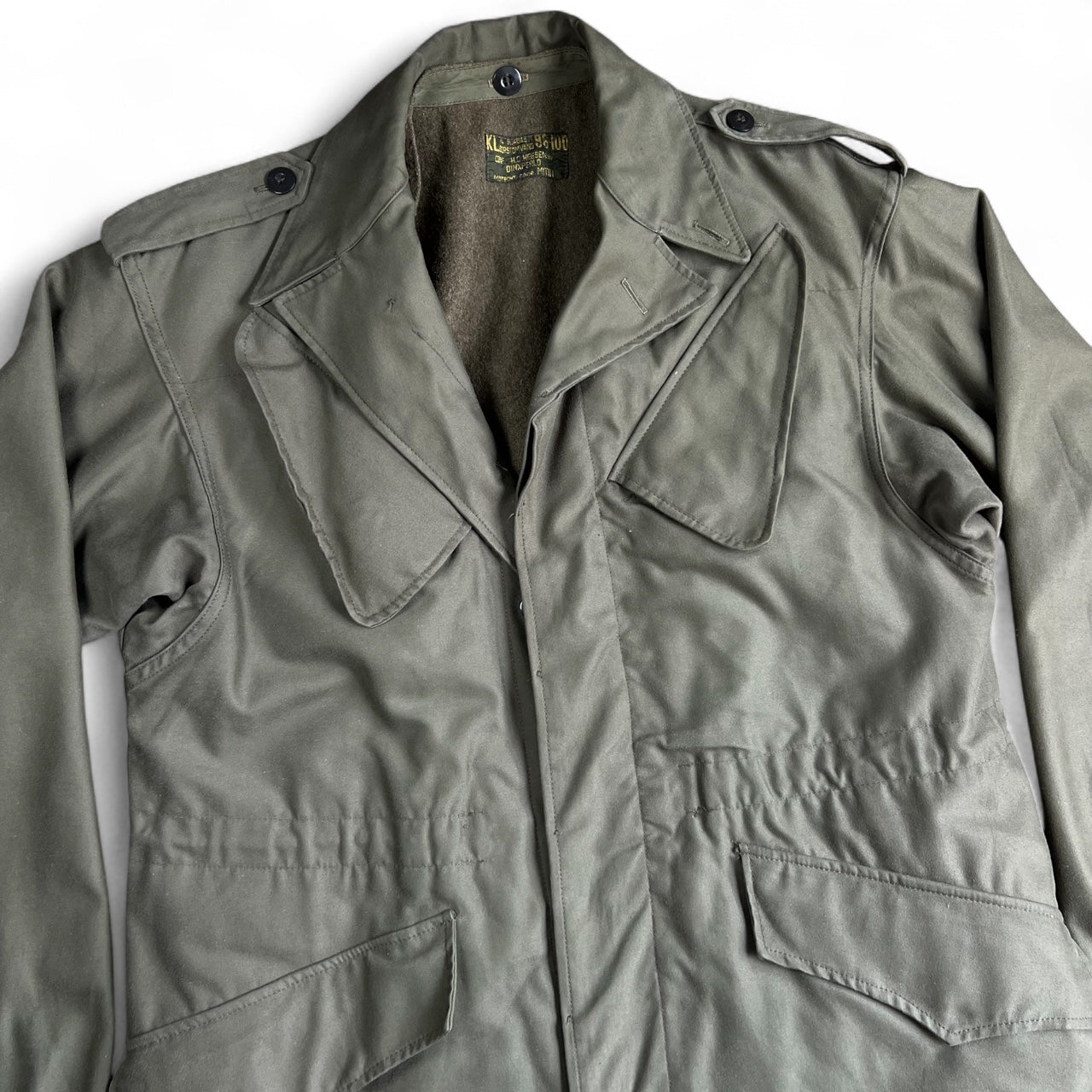 Vintage Dutch Borstomvang Seyntex Military Army Issue Field Jacket Men’s XL
