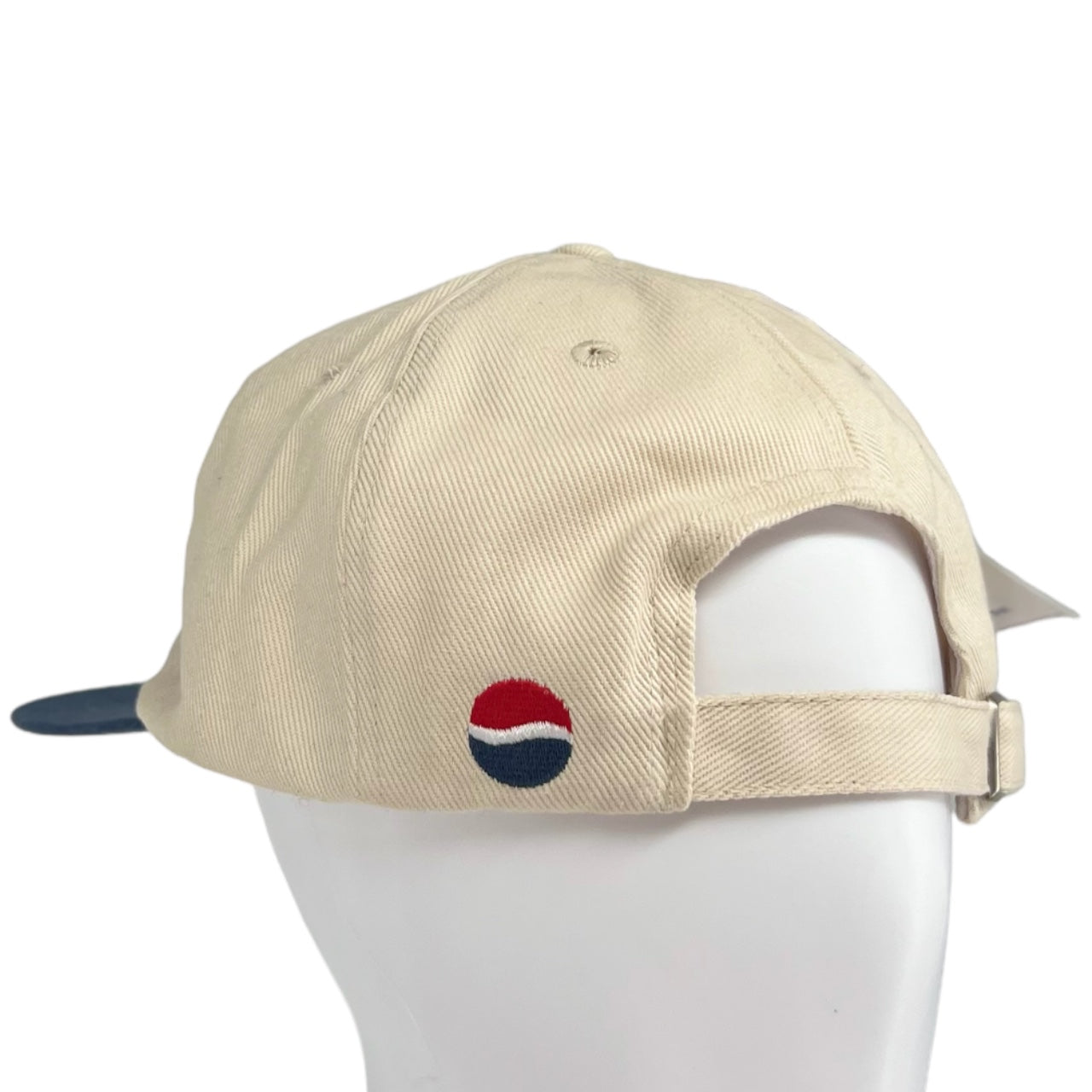 Vintage 90s NWT Pepsi USA Strapback Hat Embroidered Flag Blue White One Size