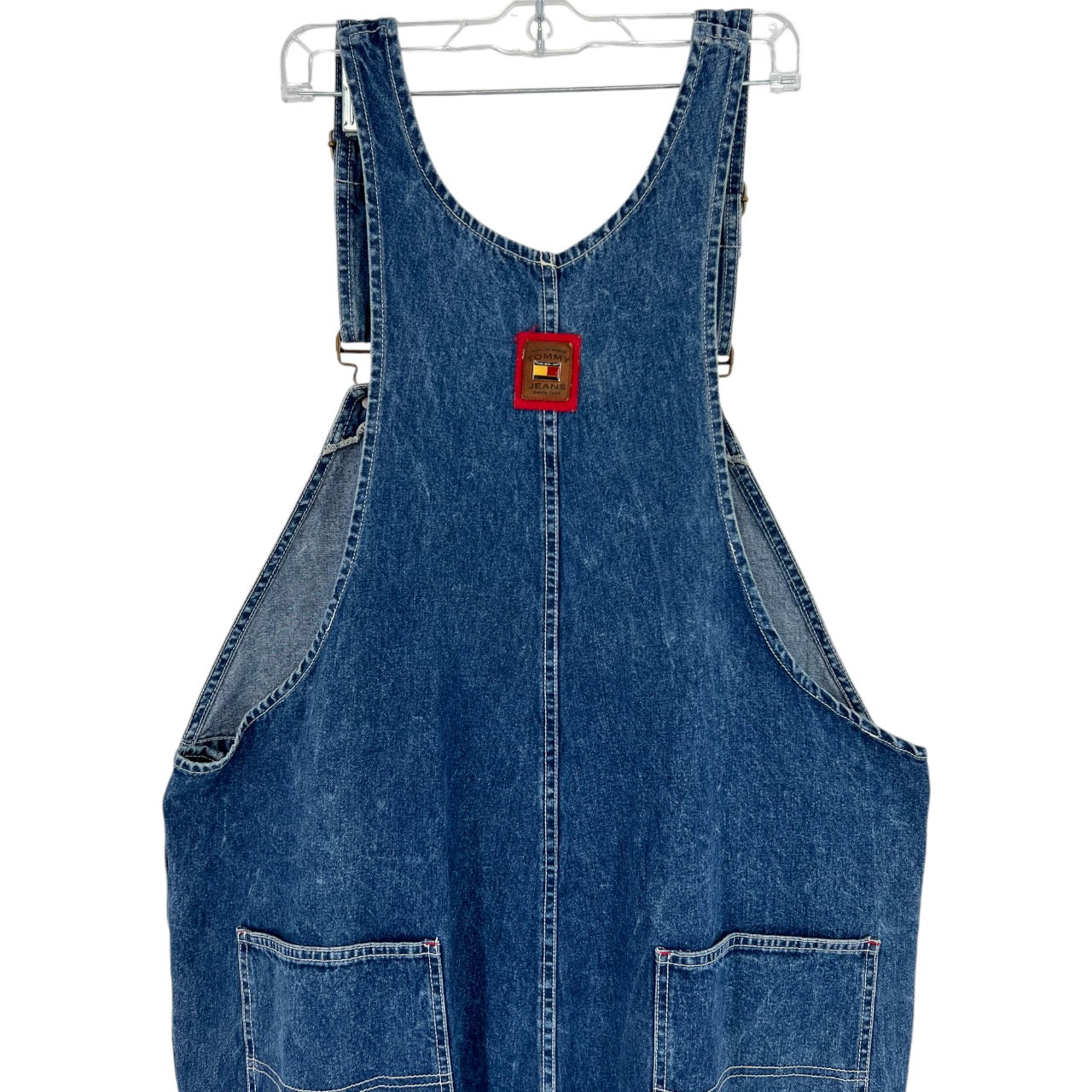 Vintage Tommy Jeans Men’s Blue Denim Carpenter Bib Overalls Mens XXL