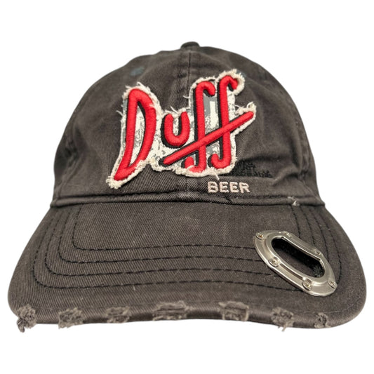 2009 Simpsons Duff Beer Distressed Baseball Cap Bottle Opener One Size