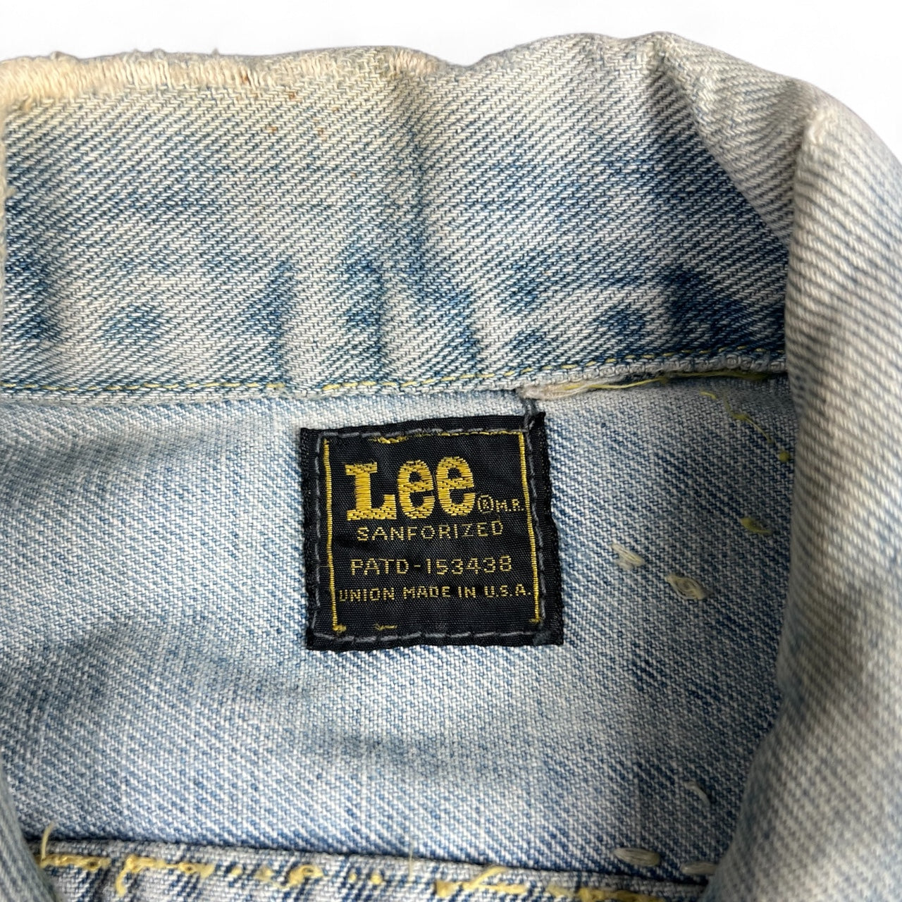 70s Lee Riders Sanforized 220J Denim Trucker Jacket Embroidered Sun & Moon Women’s XS/S