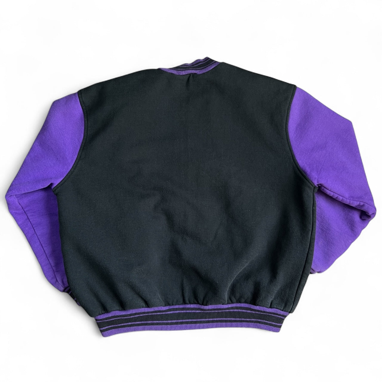 Vintage Fruit of the Loom Super Cotton Purple Lesbian Varsity Bomber Jacket Embroidered Women’s Large Venus Symbol