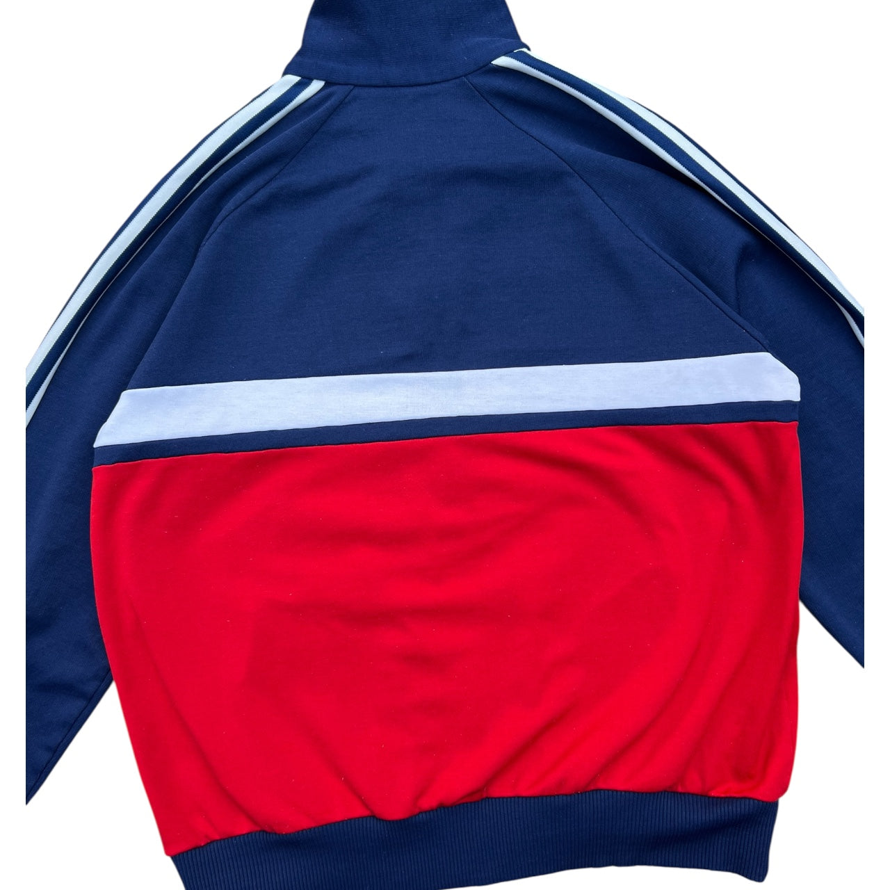 70s Sports Network Striped Zip Up Track Jacket Warm Up Jacket Men’s Large