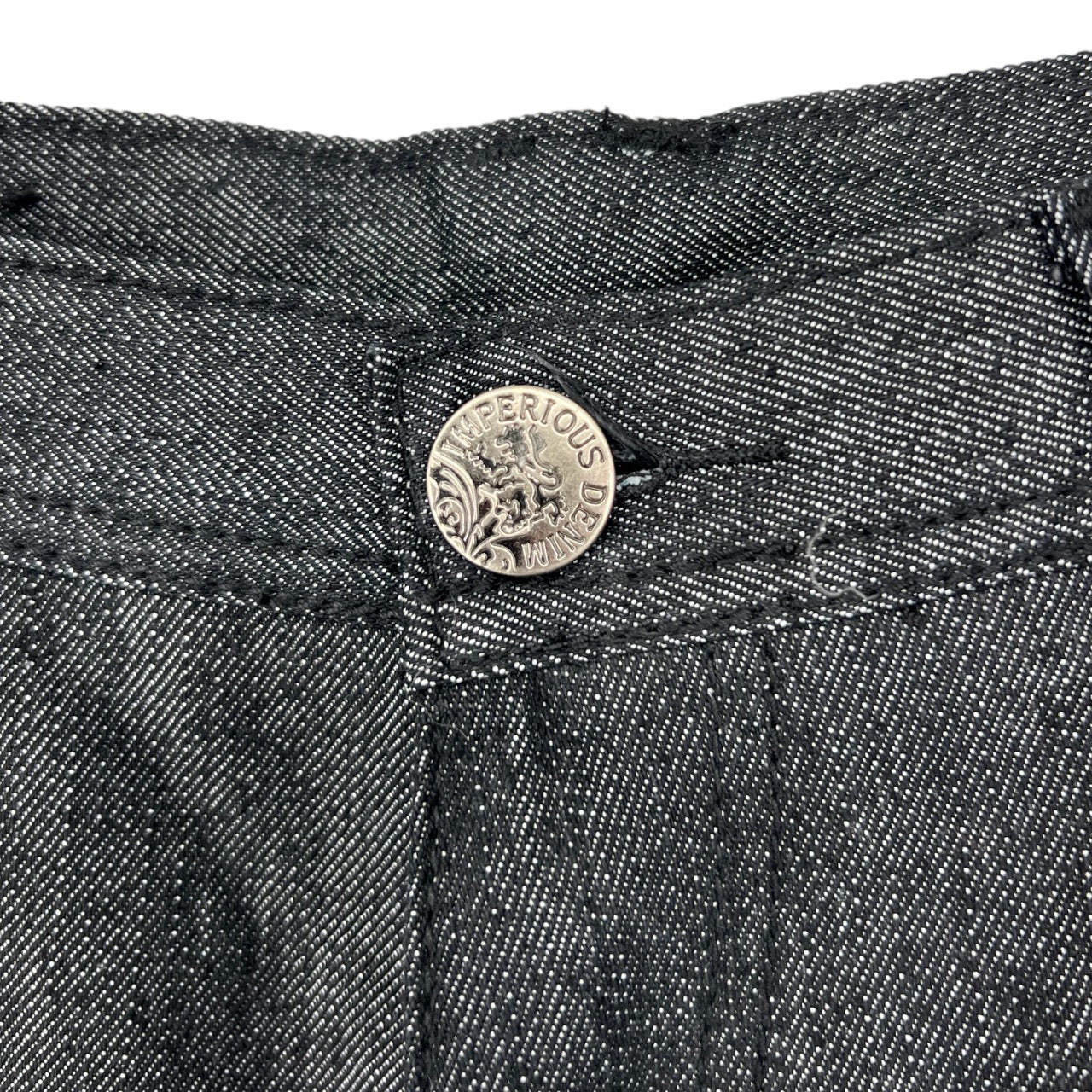 Vintage Y2K Delf Trading Imperious Dark Gray Baggy Wide Leg Jeans Embroidered Mens 38x32